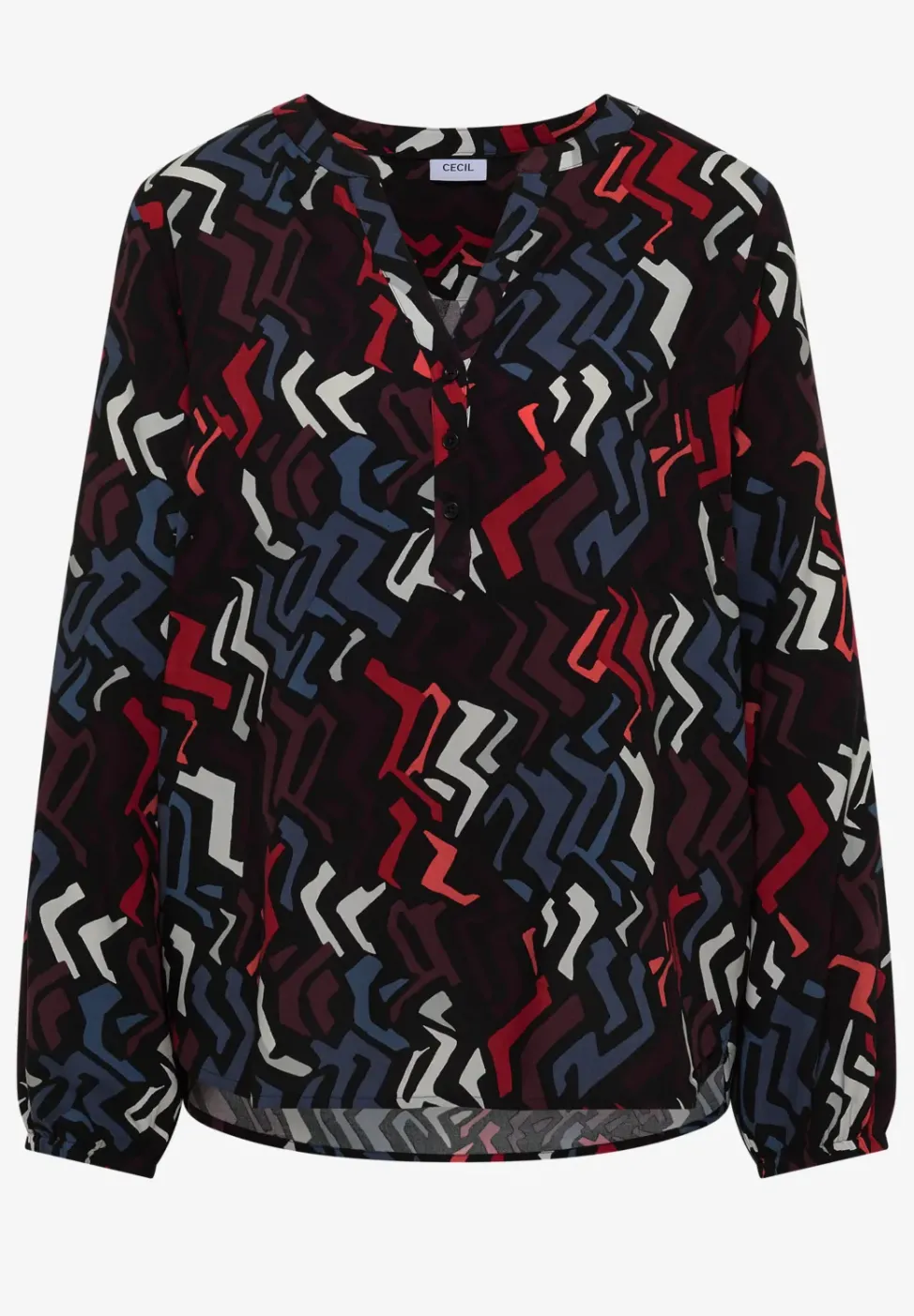 Bluse mit Grafikmuster