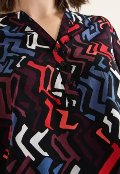 Bluse mit Grafikmuster