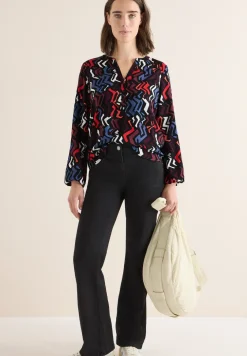 Bluse mit Grafikmuster