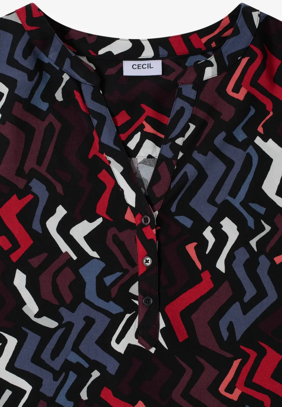 Bluse mit Grafikmuster