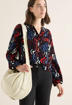 Bluse mit Grafikmuster