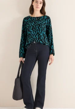 Bluse mit Grafikmuster