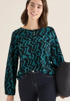 Bluse mit Grafikmuster
