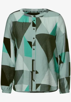 Bluse mit grafischem Muster