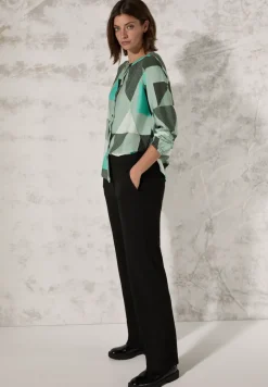 Bluse mit grafischem Muster