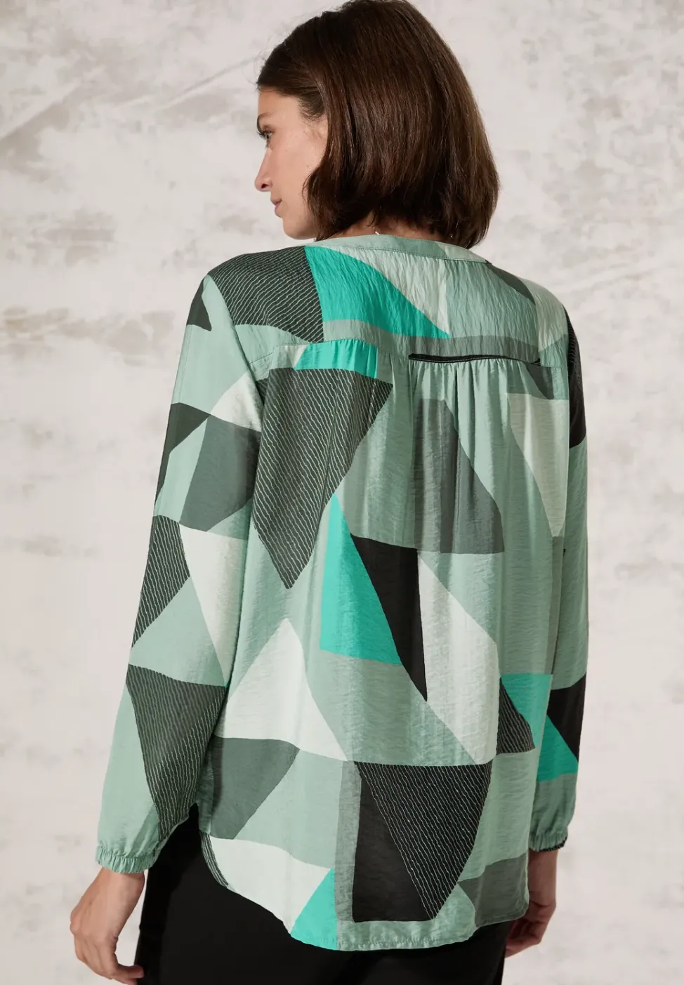 Bluse mit grafischem Muster
