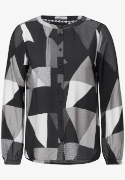 Bluse mit grafischem Muster