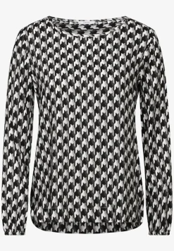 Bluse mit grafischem Print