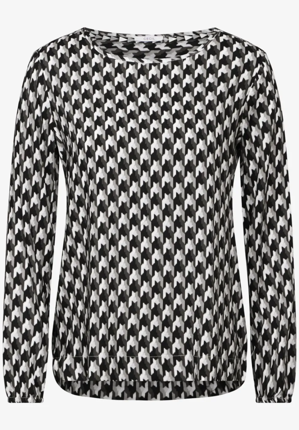 Bluse mit grafischem Print
