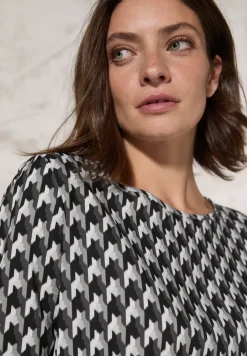 Bluse mit grafischem Print
