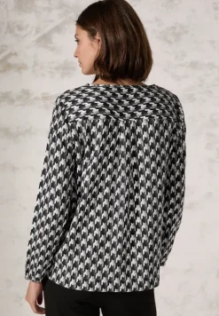 Bluse mit grafischem Print