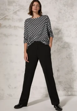 Bluse mit grafischem Print