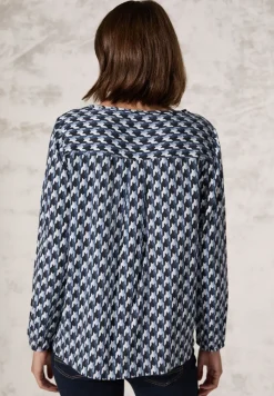 Bluse mit grafischem Print
