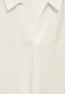 Bluse mit Jersey-Arm