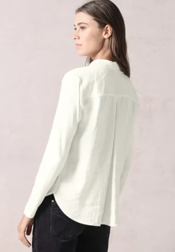 Bluse mit Jersey-Arm