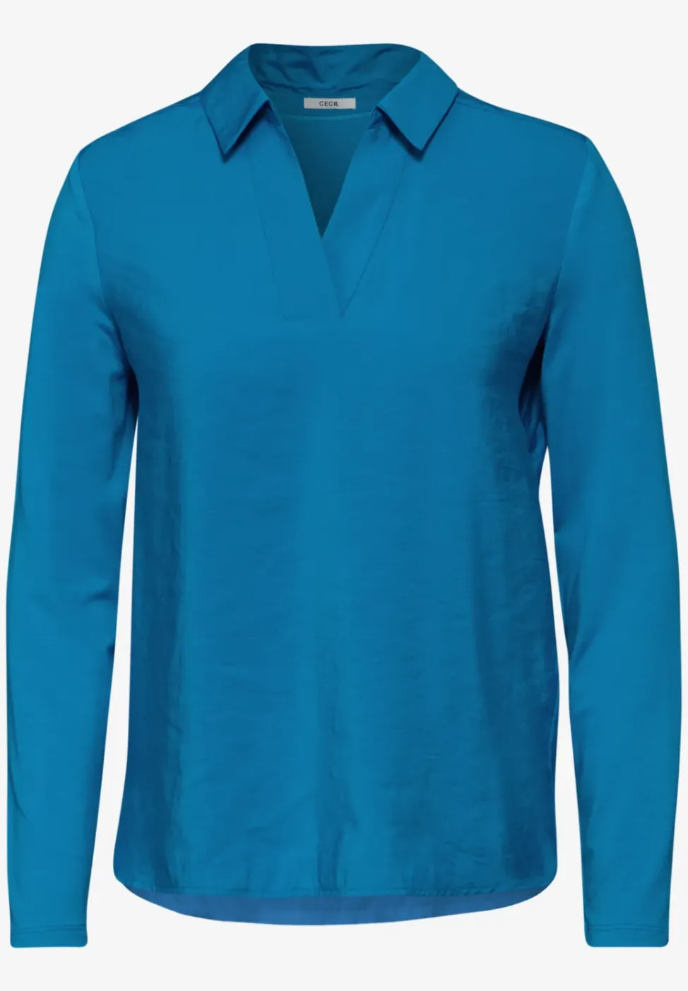 Bluse mit Jersey-Arm