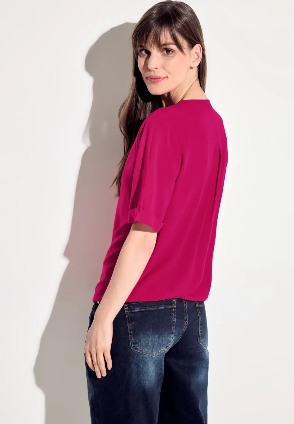 Bluse mit Klappkragen