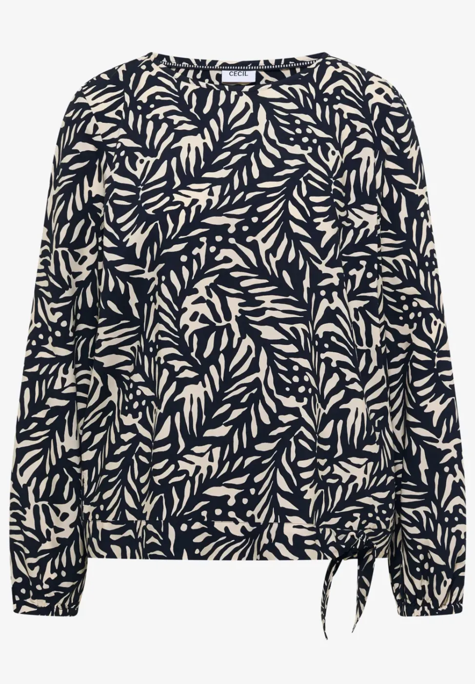 Bluse mit Knoten