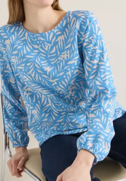 Bluse mit Knoten