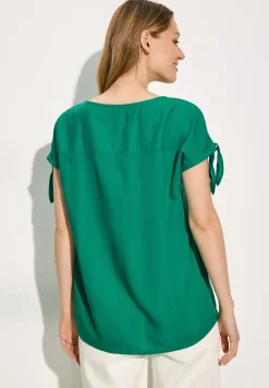 Bluse mit Knotendetail
