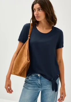Bluse mit Knotendetail