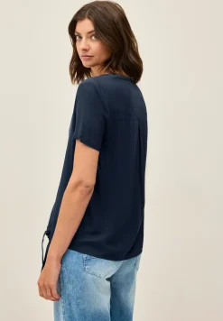 Bluse mit Knotendetail