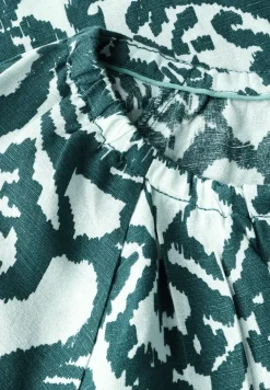 Bluse mit Leinenanteil