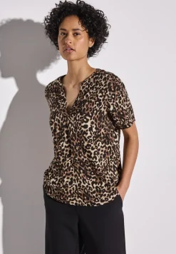 Bluse mit Leo-Muster