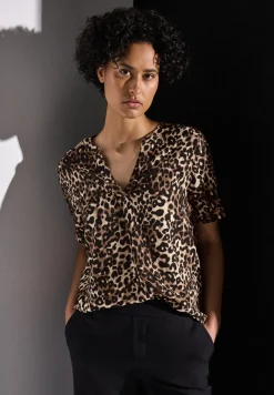 Bluse mit Leo-Muster