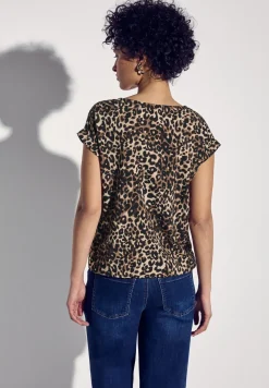 Bluse mit Leo-Muster