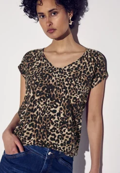 Bluse mit Leo-Muster