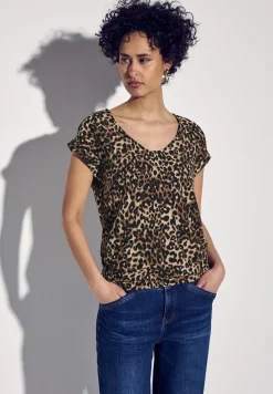 Bluse mit Leo-Muster