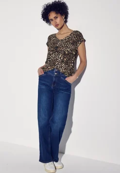 Bluse mit Leo-Muster