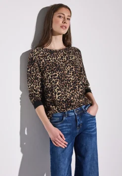 Bluse mit Leo-Muster