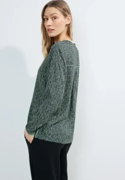 Bluse mit Minimalprint