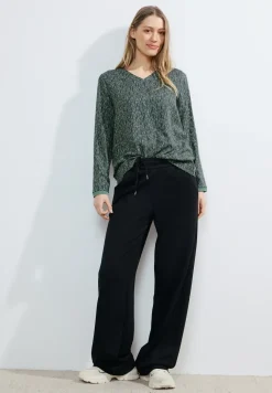 Bluse mit Minimalprint
