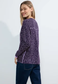 Bluse mit Minimalprint