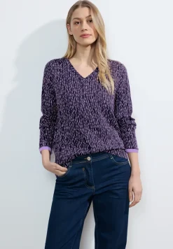 Bluse mit Minimalprint