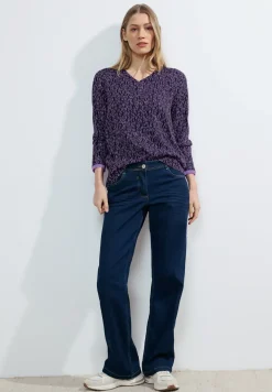 Bluse mit Minimalprint