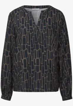 Bluse mit Puzzle Print