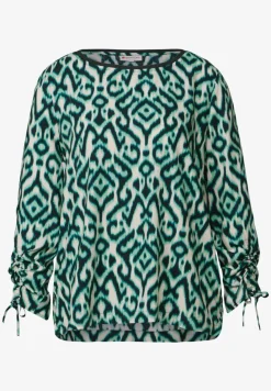 Bluse mit Raffung am Arm