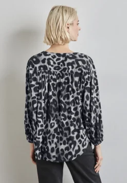 Bluse mit Raffungen