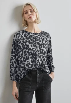 Bluse mit Raffungen