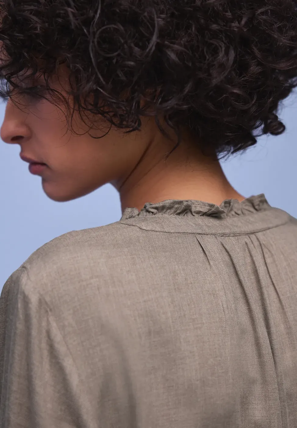 Bluse mit Rüschendetail