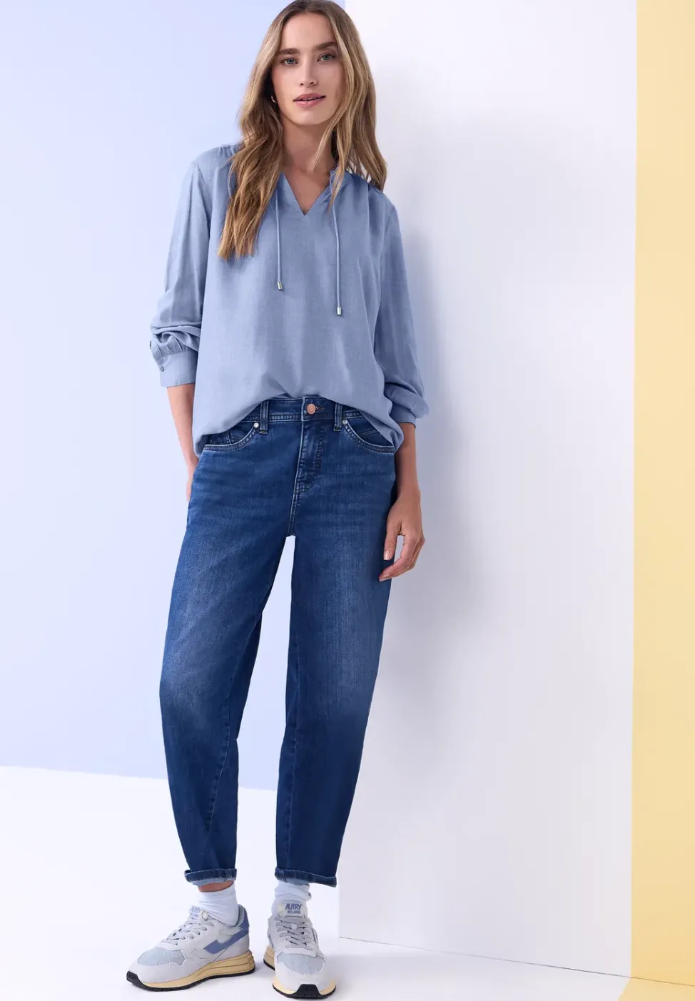 Bluse mit Rüschendetail