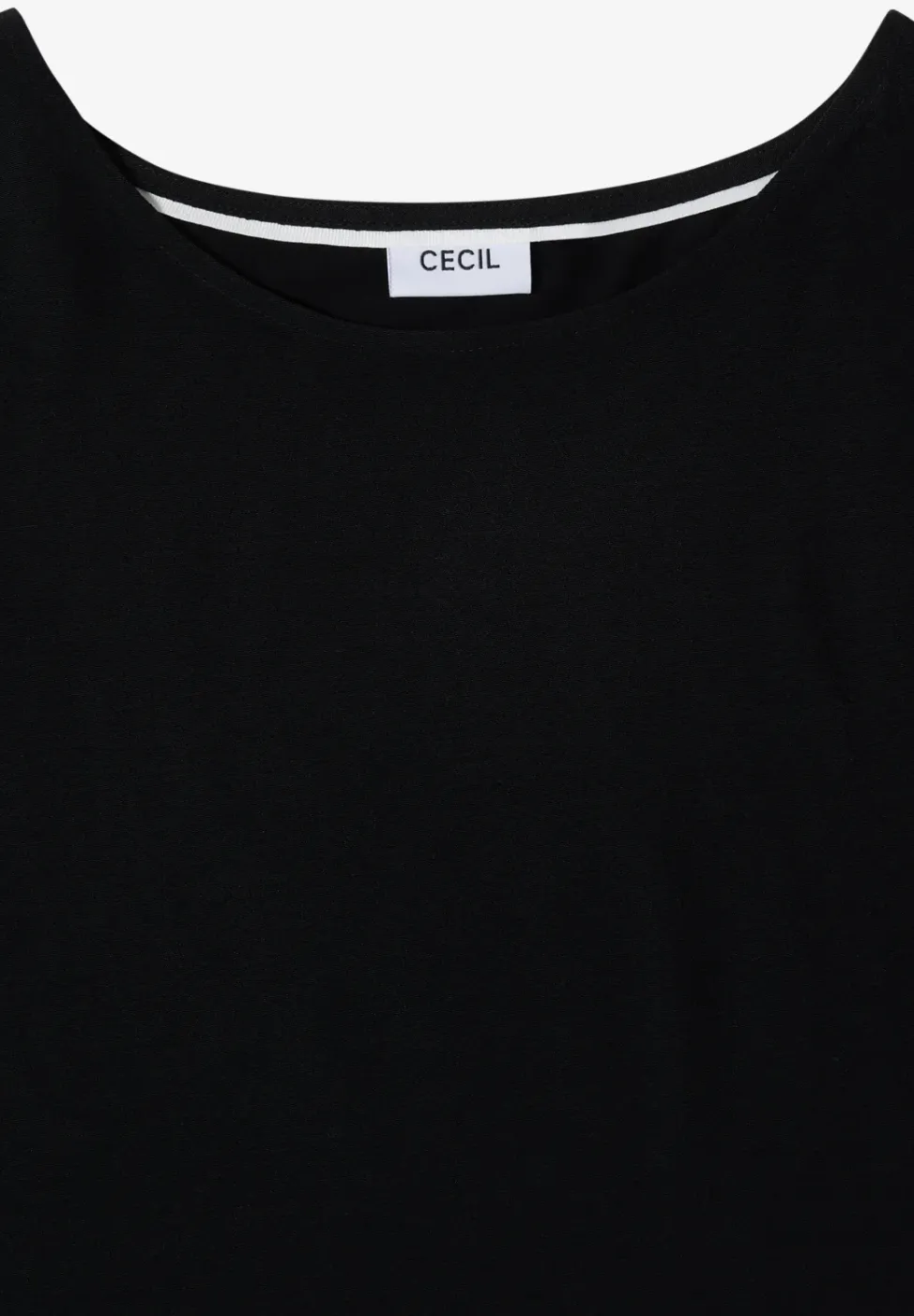 Bluse mit Rundhals und Knotendetail