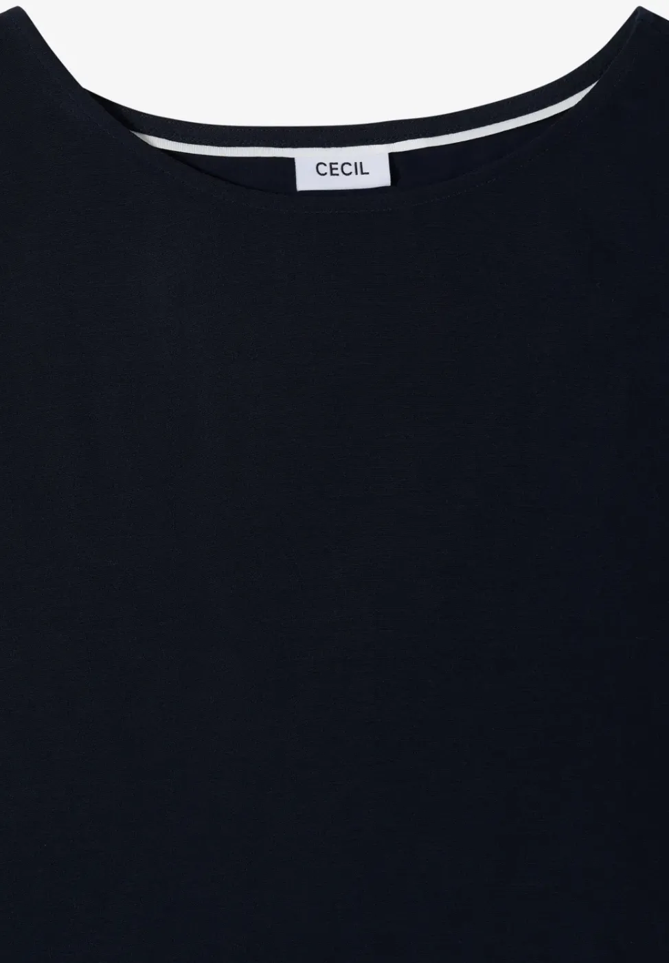 Bluse mit Rundhals und Knotendetail