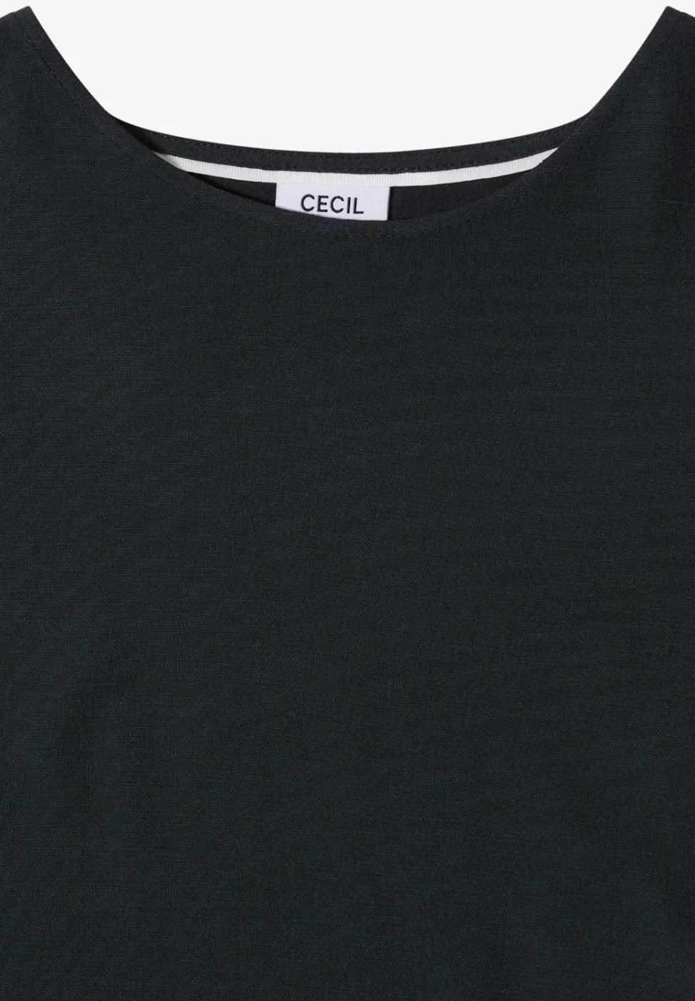 Bluse mit Rundhals und Knotendetail