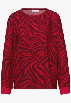 Bluse mit Rundhals und Tapedetails