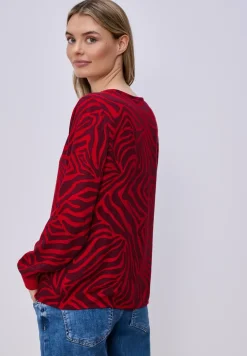 Bluse mit Rundhals und Tapedetails